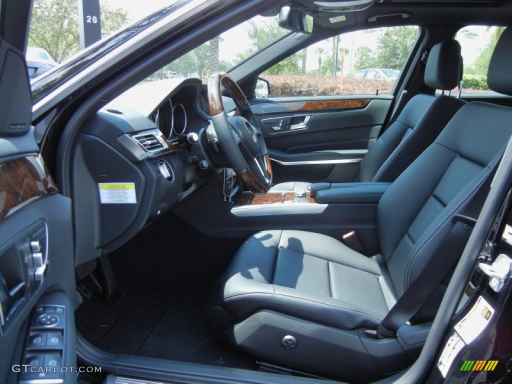 Black Interior 2014 Mercedes-Benz E 350 Sedan Photo #80897259