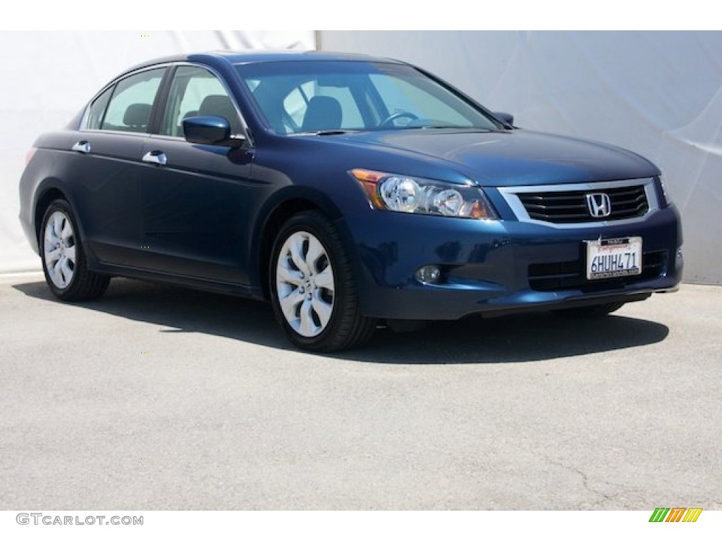 2010 Accord EX-L V6 Sedan - Bali Blue Pearl / Gray photo #1