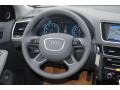 2013 Audi Q5 Steel Grey Interior Steering Wheel Photo