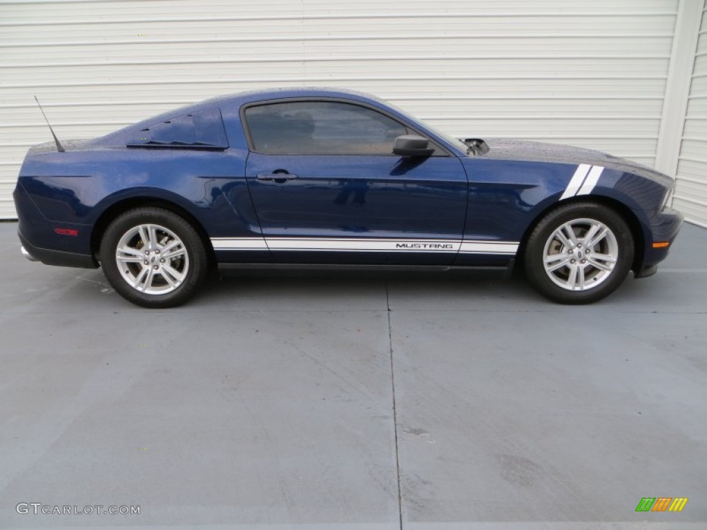 2012 Mustang V6 Premium Coupe - Kona Blue Metallic / Charcoal Black photo #3
