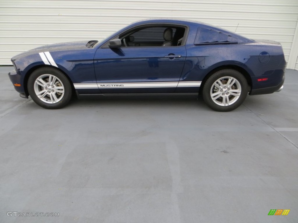 2012 Mustang V6 Premium Coupe - Kona Blue Metallic / Charcoal Black photo #6