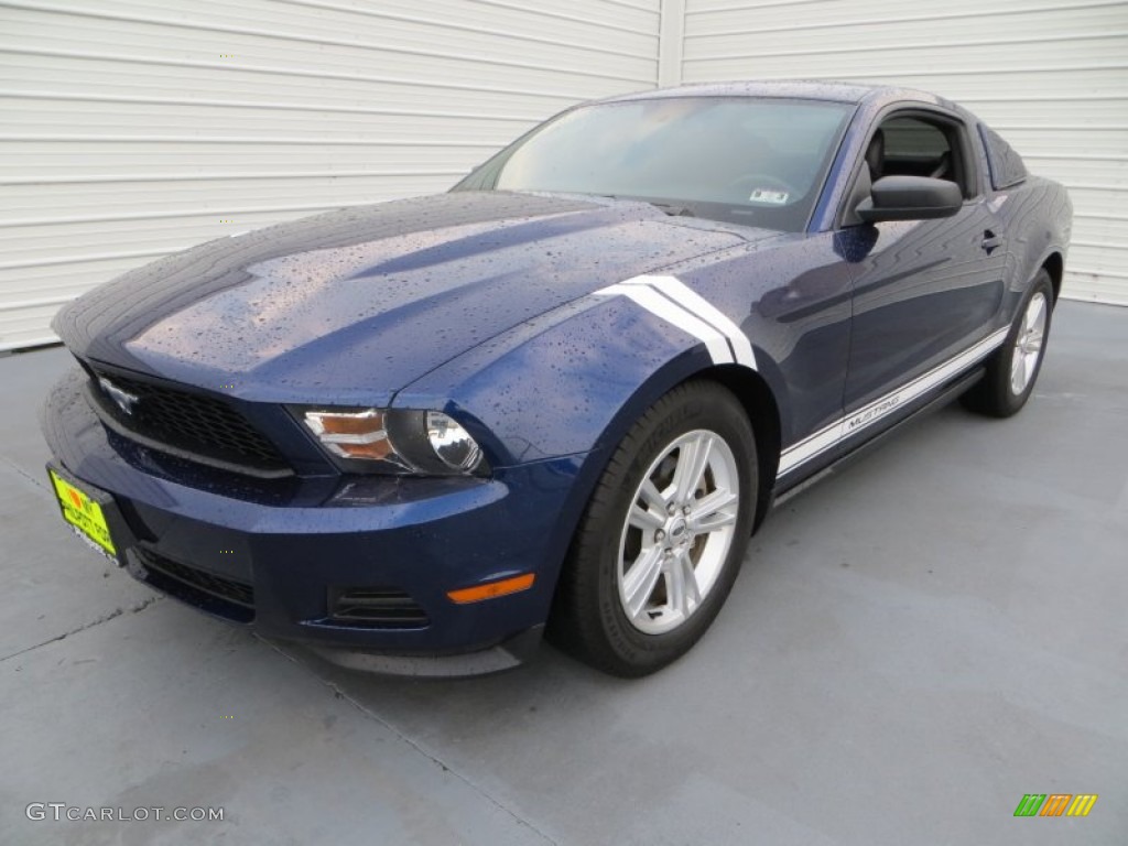 2012 Mustang V6 Premium Coupe - Kona Blue Metallic / Charcoal Black photo #7