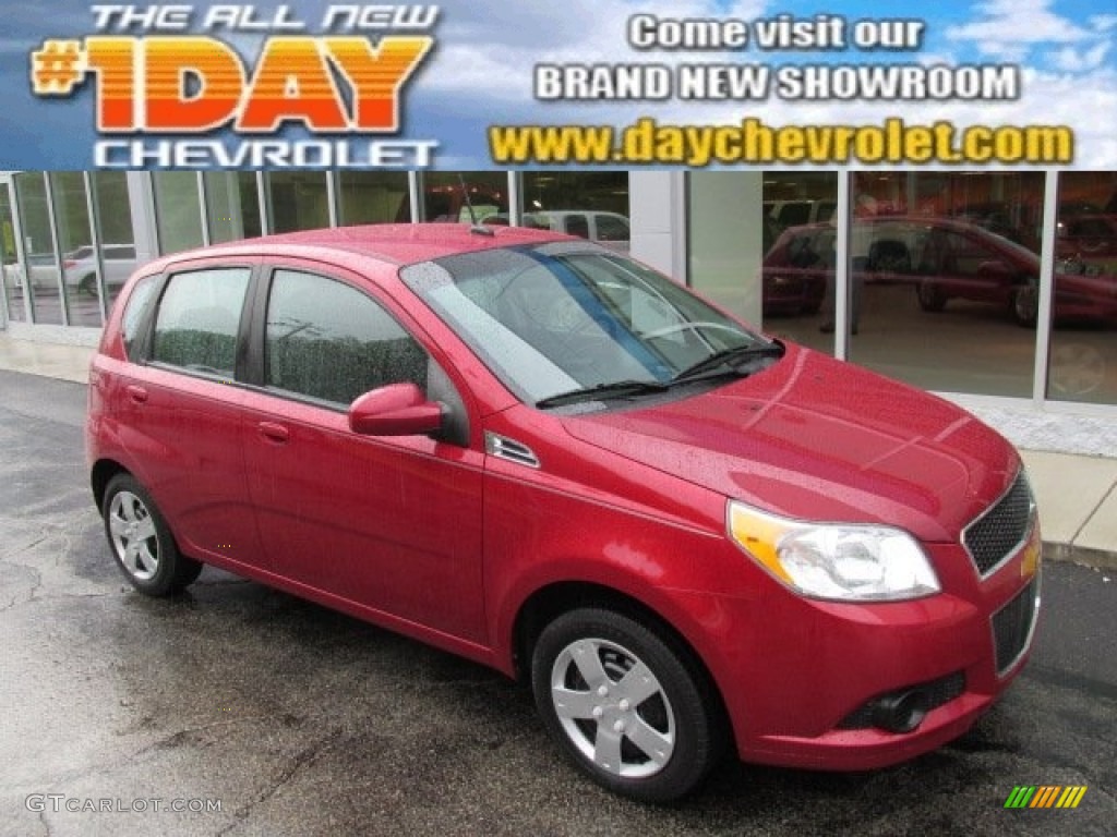 2010 Aveo Aveo5 LS - Sport Red / Charcoal photo #1