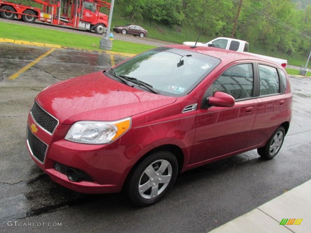 Sport Red 2010 Chevrolet Aveo Aveo5 LS Exterior Photo #80899399