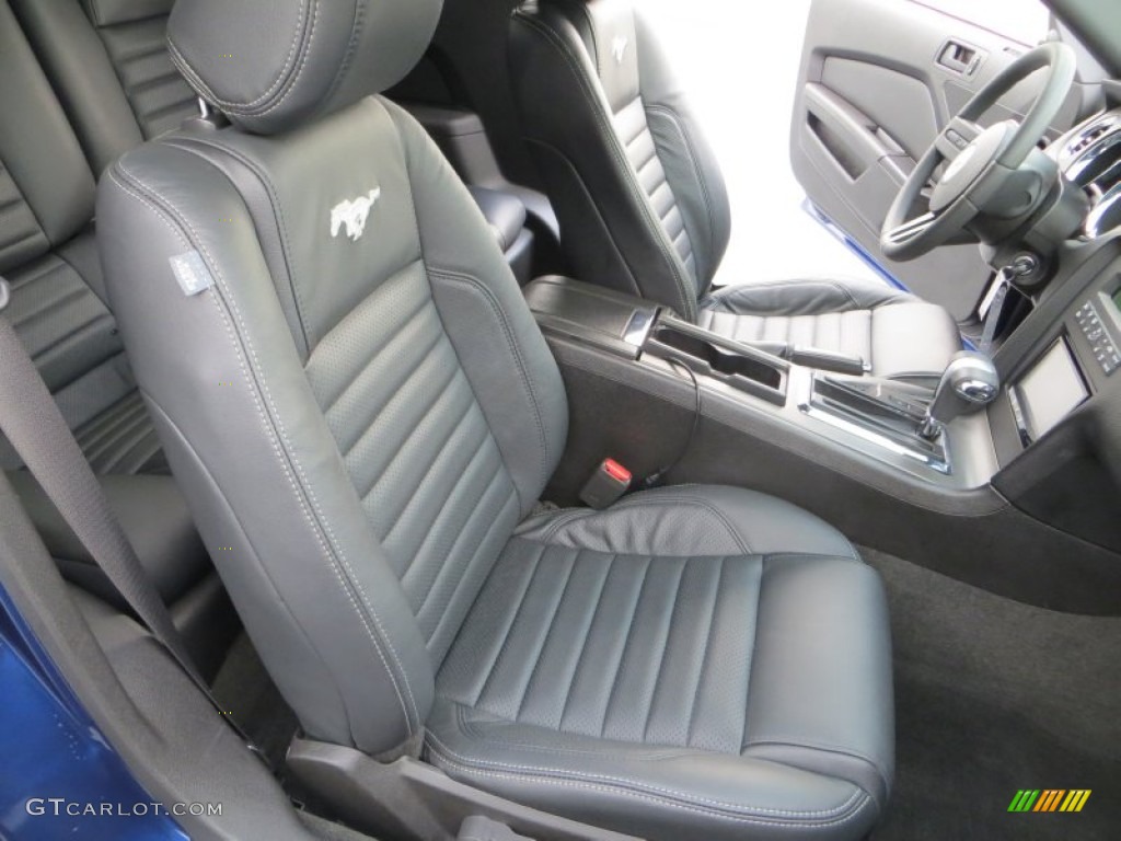 2012 Mustang V6 Premium Coupe - Kona Blue Metallic / Charcoal Black photo #23