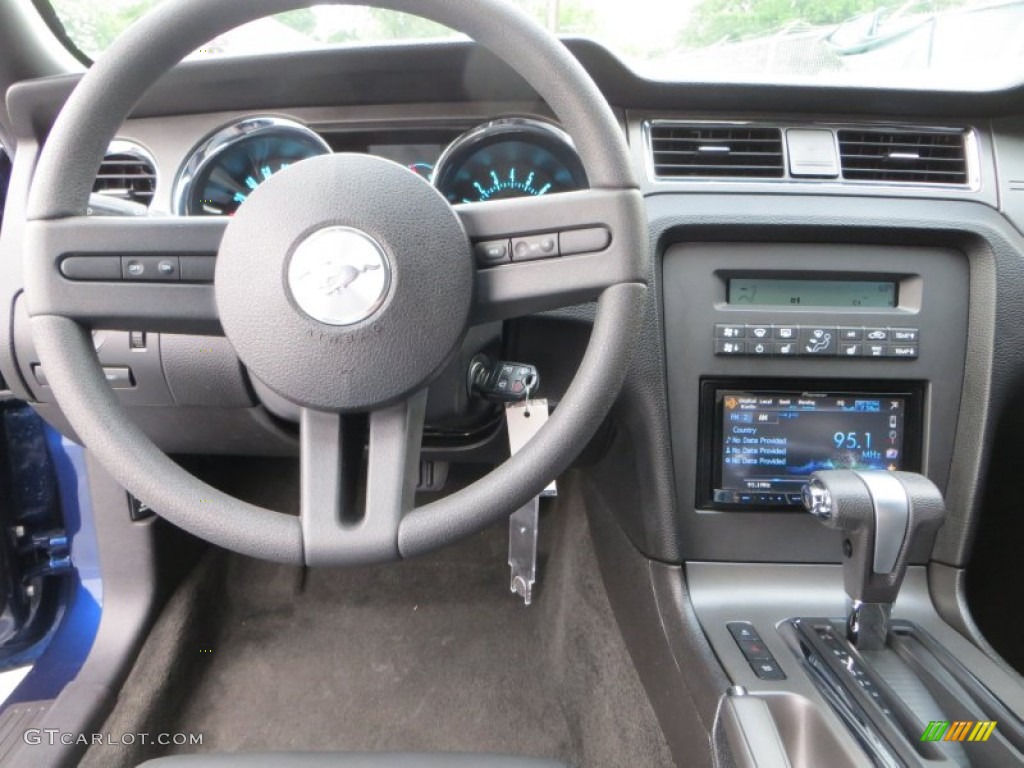2012 Mustang V6 Premium Coupe - Kona Blue Metallic / Charcoal Black photo #31