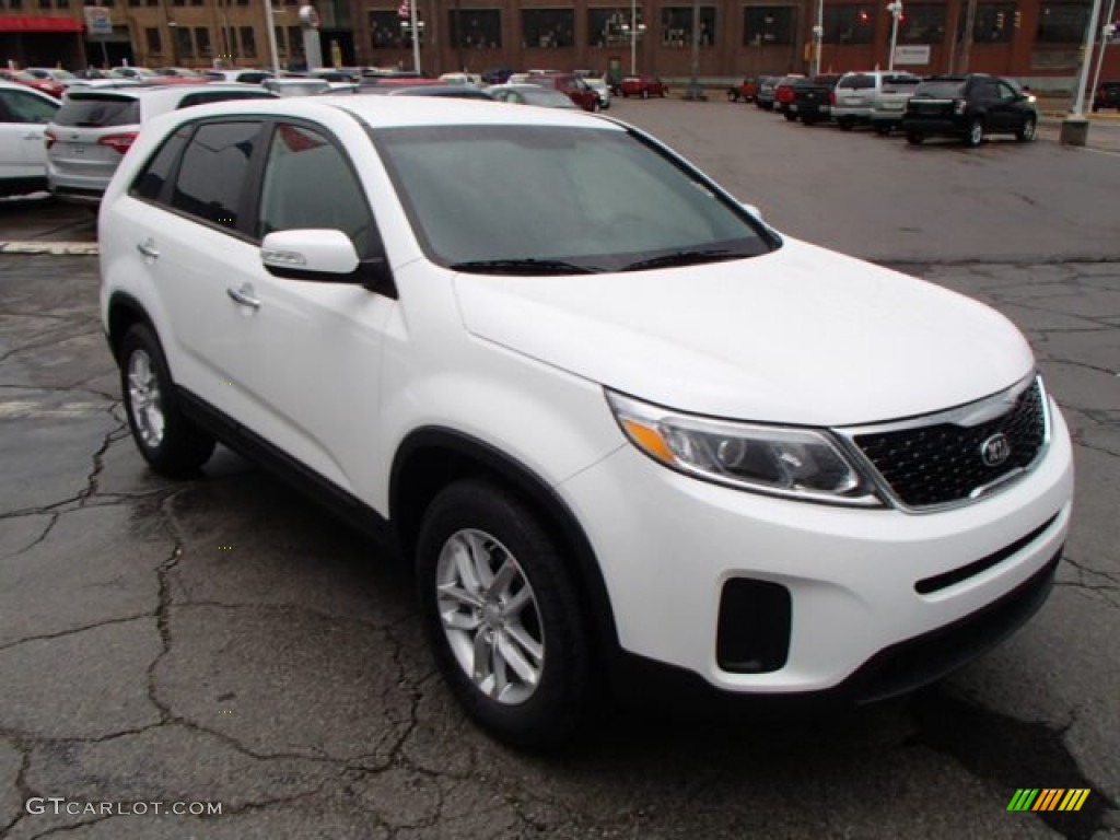 Snow White Pearl 2014 Kia Sorento LX Exterior Photo #80899853