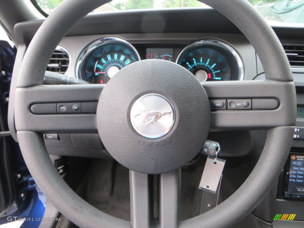 2012 Mustang V6 Premium Coupe - Kona Blue Metallic / Charcoal Black photo #36