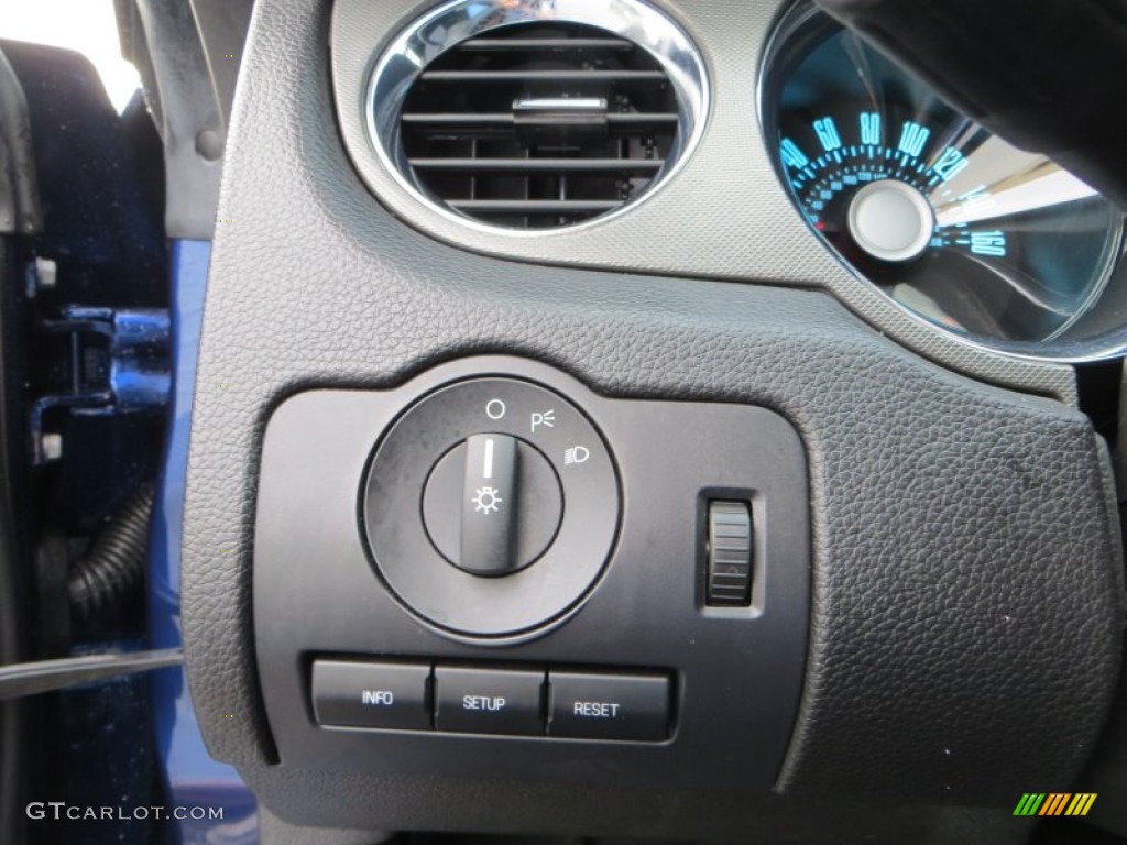 2012 Mustang V6 Premium Coupe - Kona Blue Metallic / Charcoal Black photo #39