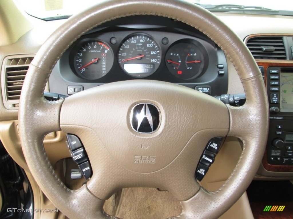 2003 Acura MDX Standard MDX Model Saddle Steering Wheel Photo #80901537