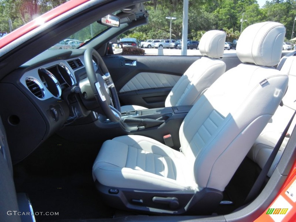 2014 Mustang V6 Premium Convertible - Race Red / Medium Stone photo #7