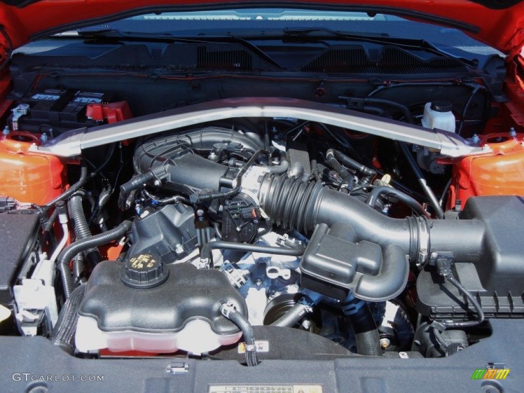 2014 Mustang V6 Premium Convertible - Race Red / Medium Stone photo #12