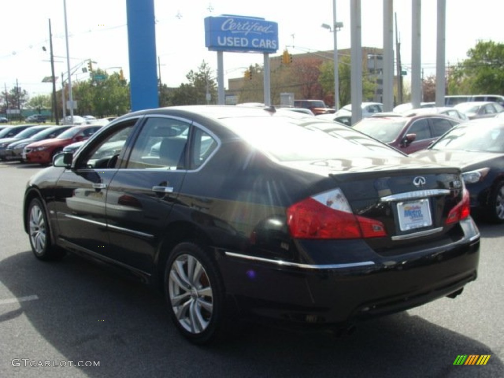 2008 M 35x AWD Sedan - Black Obsidian / Stone photo #6