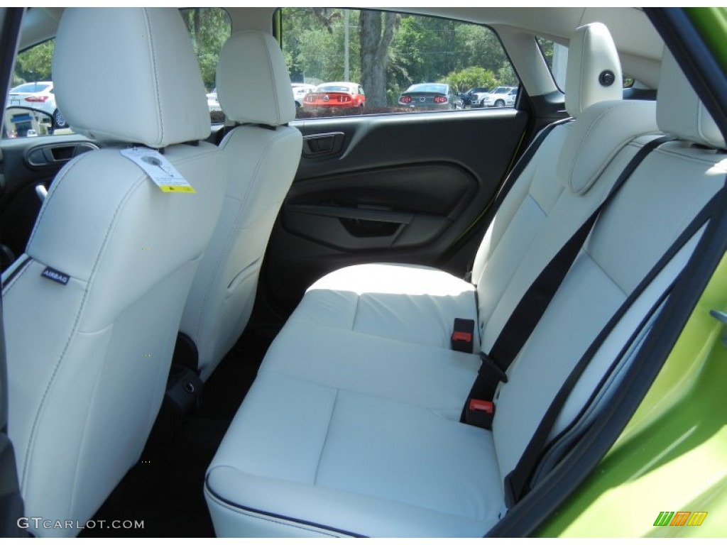 Cashmere Leather Interior 2013 Ford Fiesta Titanium Sedan Photo #80902899