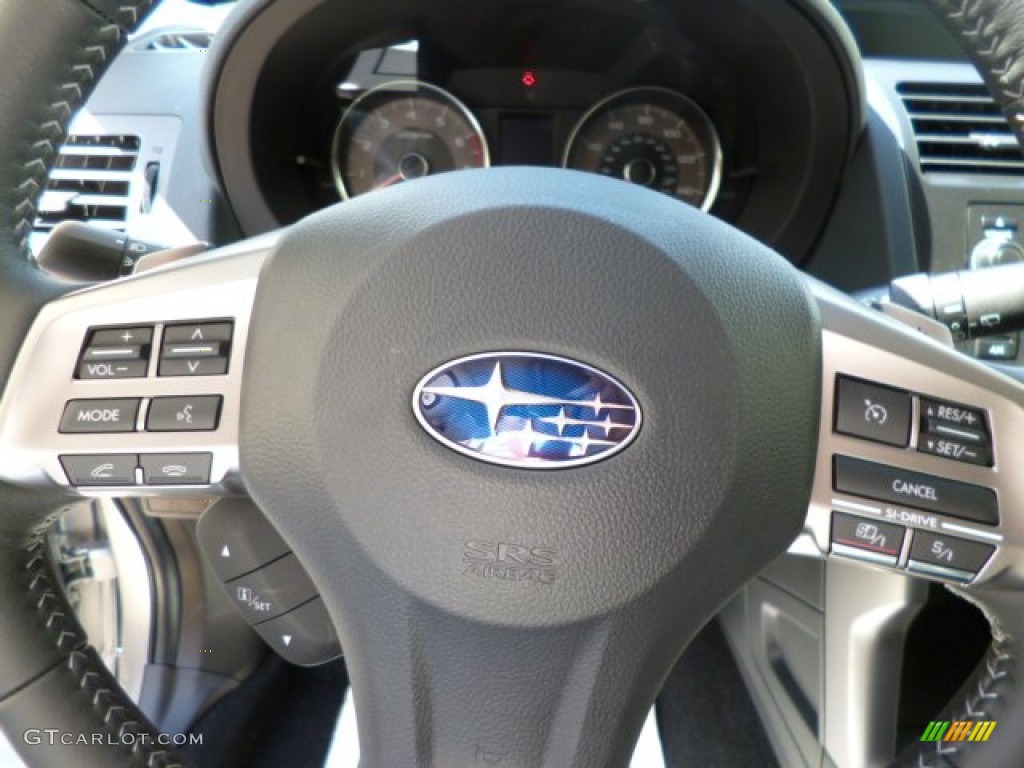 2014 Subaru Forester 2.0XT Premium Black Steering Wheel Photo #80903020