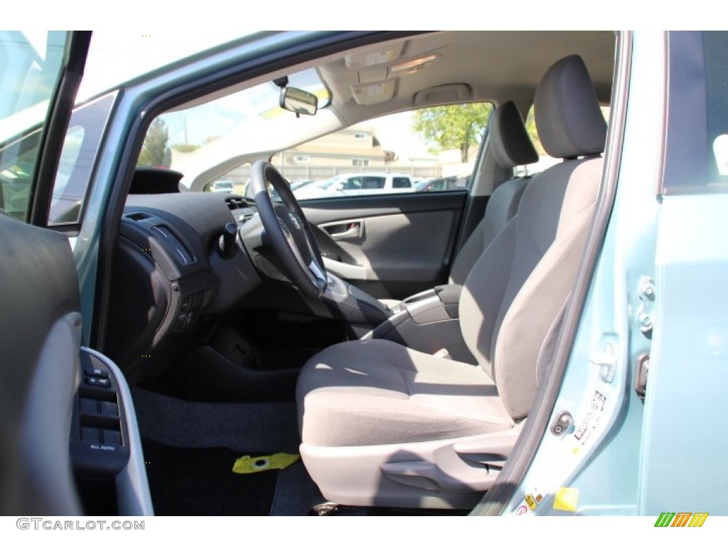 2012 Prius 3rd Gen Two Hybrid - Sea Glass Pearl / Misty Gray photo #7