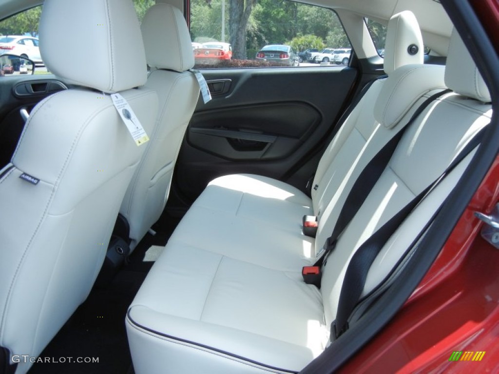 Cashmere Leather Interior 2013 Ford Fiesta Titanium Sedan Photo #80903953
