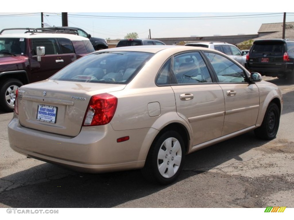 2007 Forenza Sedan - Champagne Beige Metallic / Grey photo #4