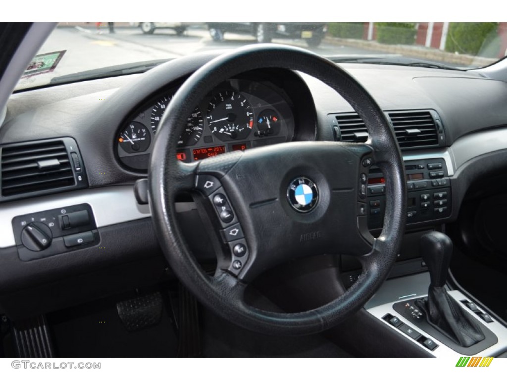 2004 3 Series 325xi Sedan - Jet Black / Black photo #16