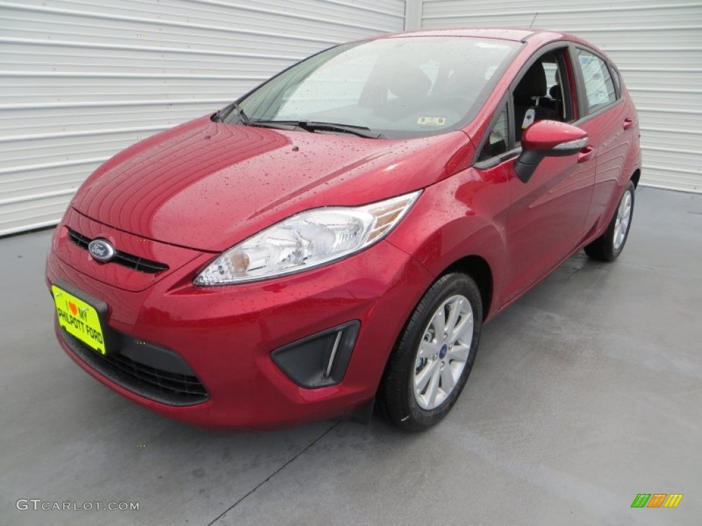 2013 Fiesta SE Hatchback - Ruby Red / Charcoal Black photo #7