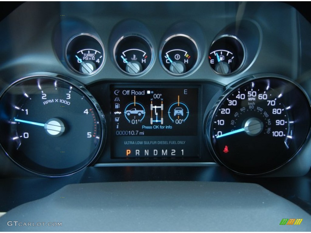 2013 Ford F350 Super Duty Lariat Crew Cab Gauges Photos