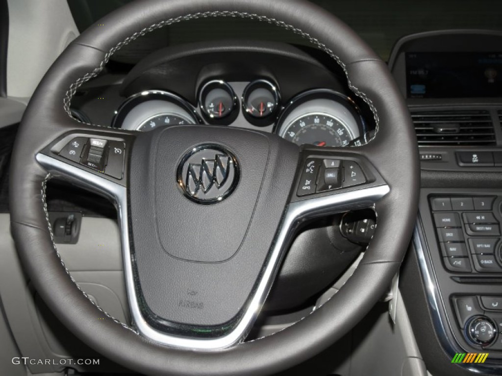 2013 Buick Encore Premium Titanium Steering Wheel Photo #80906202
