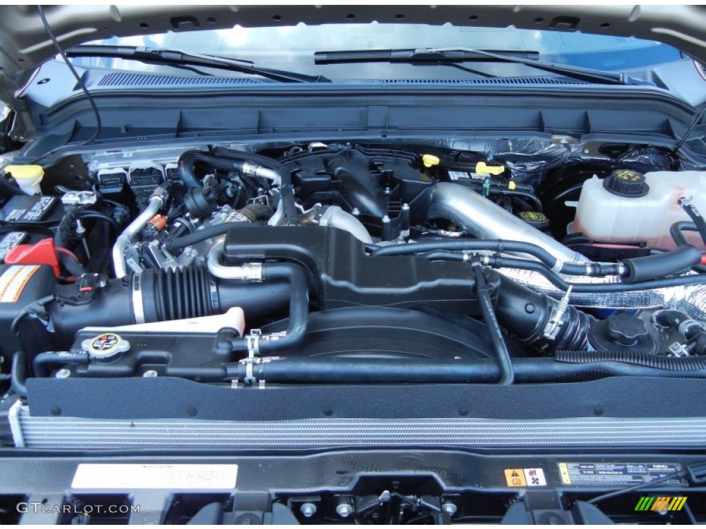 2013 Ford F350 Super Duty Lariat Crew Cab Engine Photos