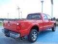 2013 Vermillion Red Ford F250 Super Duty Lariat Crew Cab 4x4  photo #3