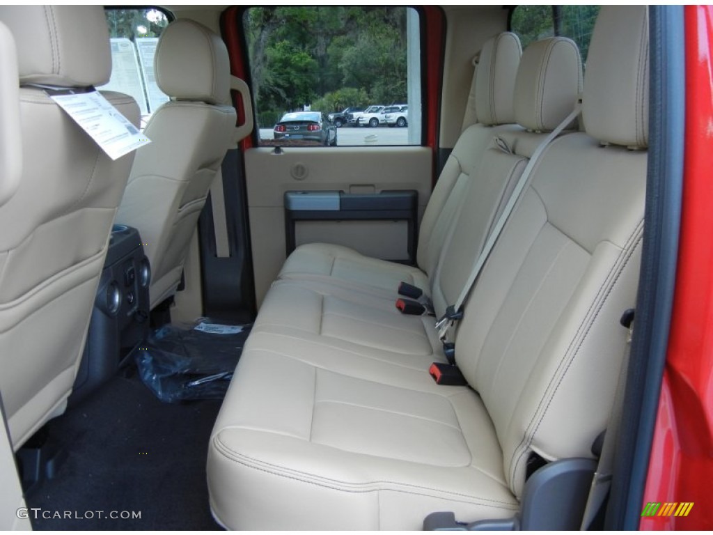 2013 Ford F250 Super Duty Lariat Crew Cab 4x4 Rear Seat Photo #80906410