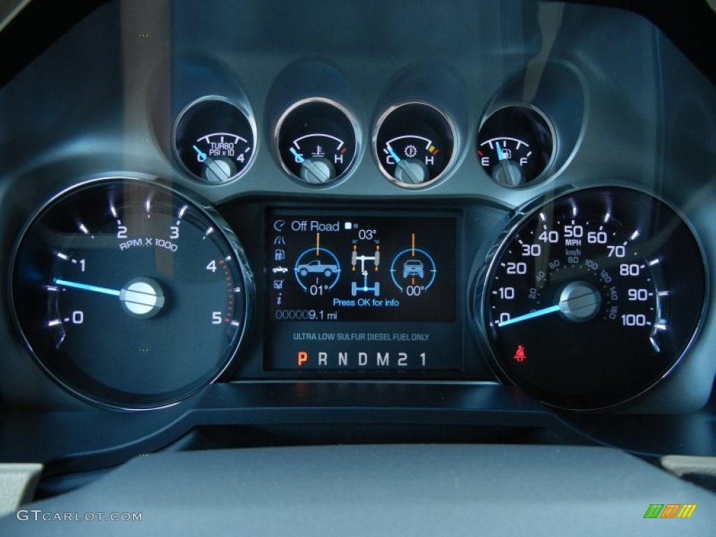 2013 Ford F250 Super Duty Lariat Crew Cab 4x4 Gauges Photo #80906463