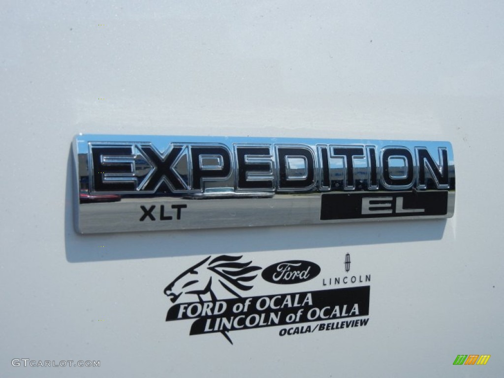 2013 Expedition EL XLT - White Platinum Tri-Coat / Camel photo #3