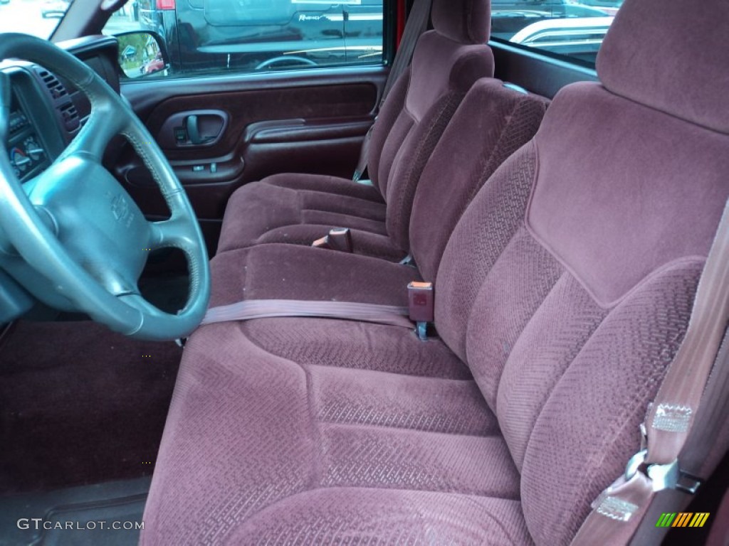 Red Interior 1998 Chevrolet C/K K1500 Regular Cab 4x4 Photo #80907421