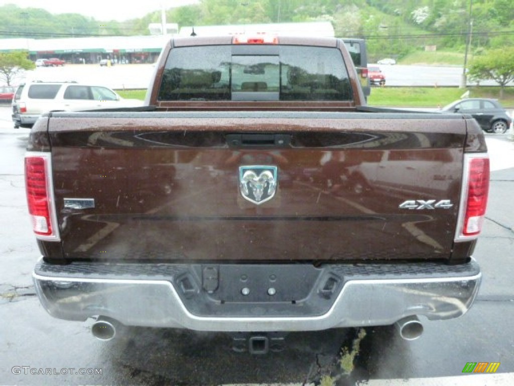 2013 1500 Laramie Crew Cab 4x4 - Western Brown Pearl / Canyon Brown/Light Frost Beige photo #4