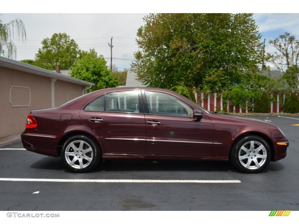 Barolo Red Metallic 2007 Mercedes-Benz E 350 4Matic Sedan Exterior Photo #80907555