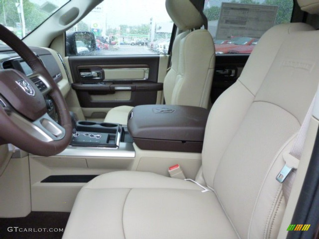 2013 1500 Laramie Crew Cab 4x4 - Western Brown Pearl / Canyon Brown/Light Frost Beige photo #10