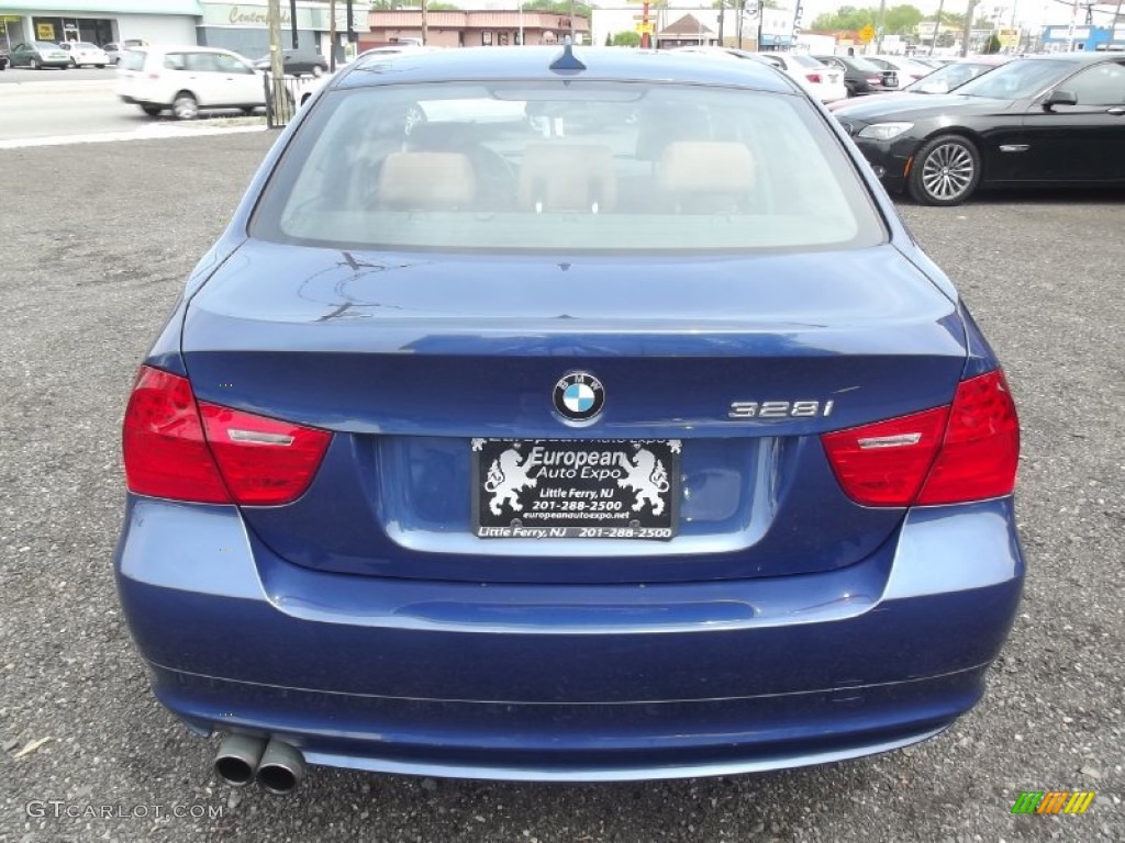 2010 3 Series 328i xDrive Sedan - Montego Blue Metallic / Saddle Brown Dakota Leather photo #5