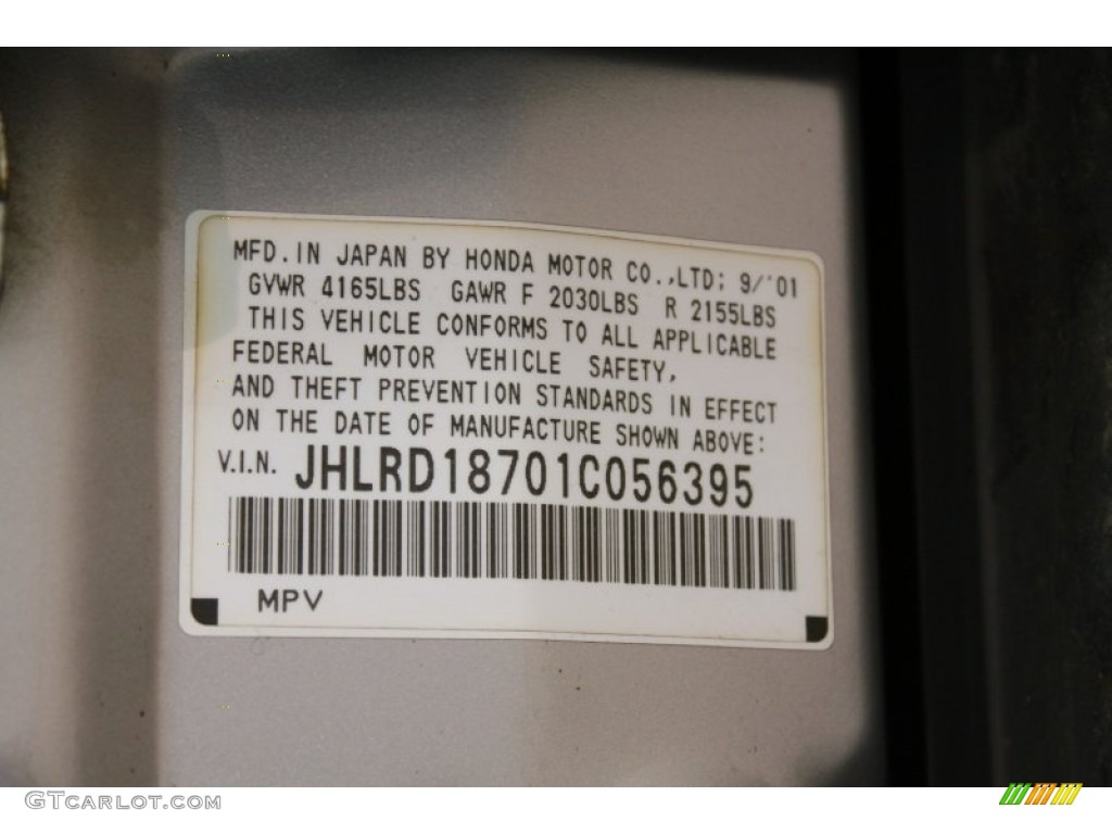 2001 CR-V Special Edition 4WD - Satin Silver Metallic / Black Leather photo #16