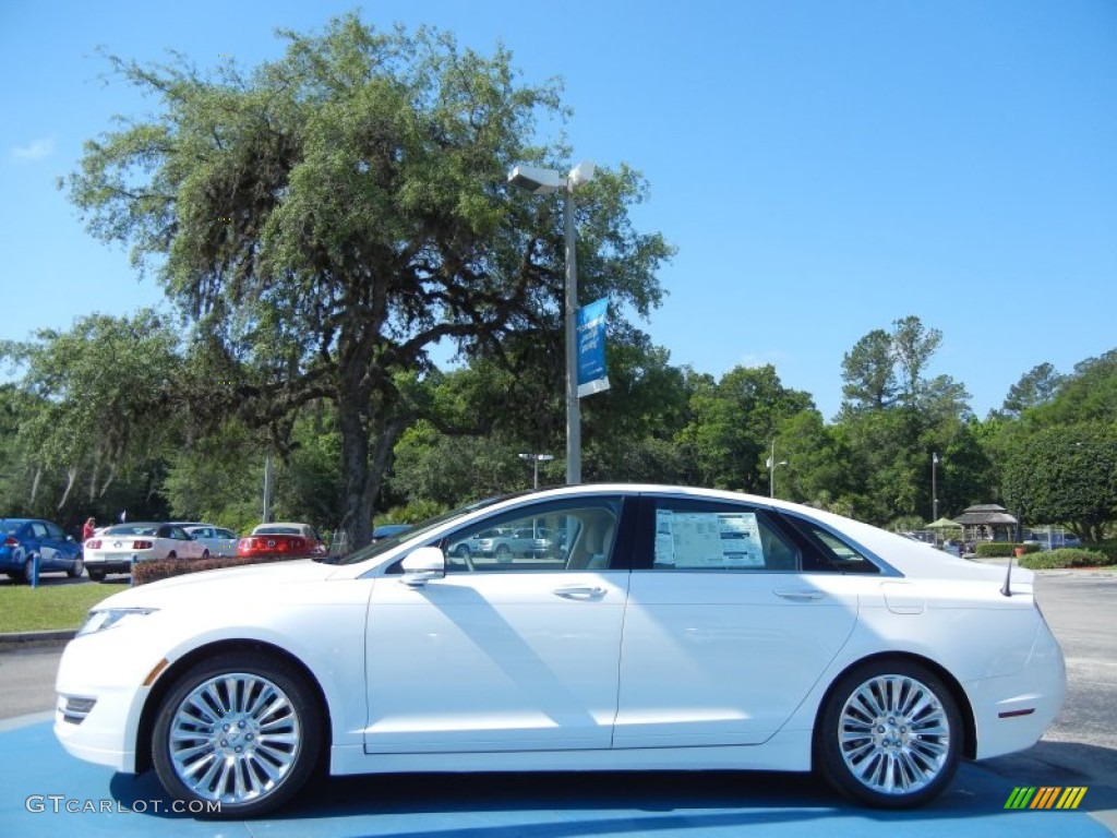 White Platinum 2013 Lincoln MKZ 3.7L V6 FWD Exterior Photo #80908732