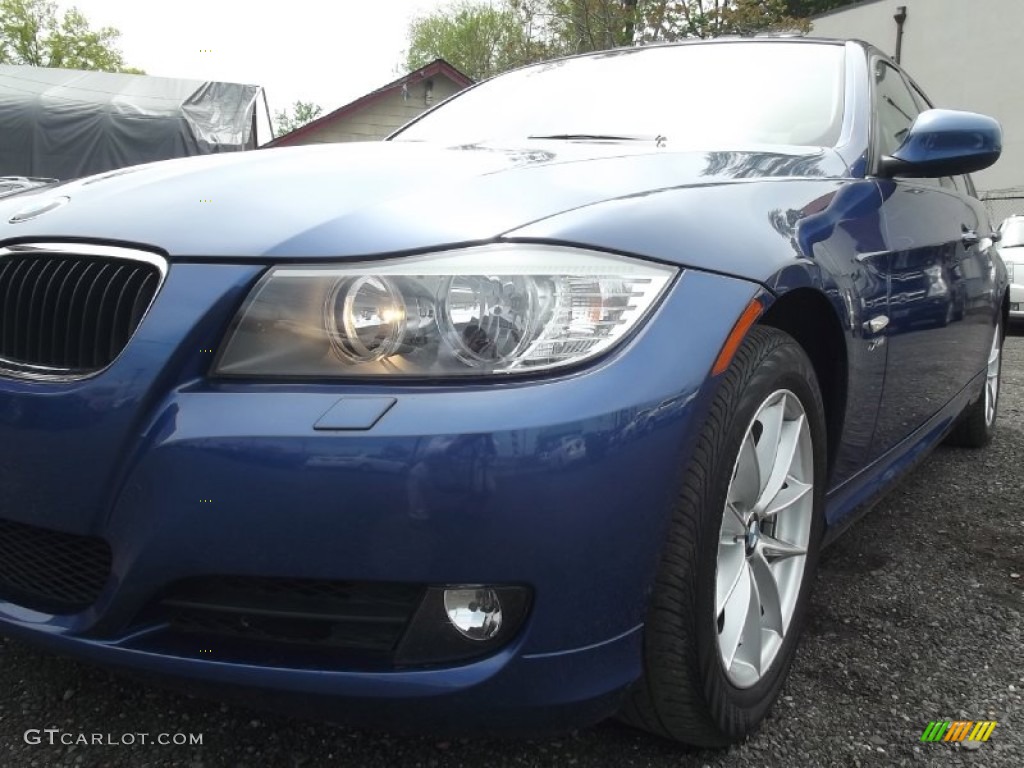 2010 3 Series 328i xDrive Sedan - Montego Blue Metallic / Saddle Brown Dakota Leather photo #36