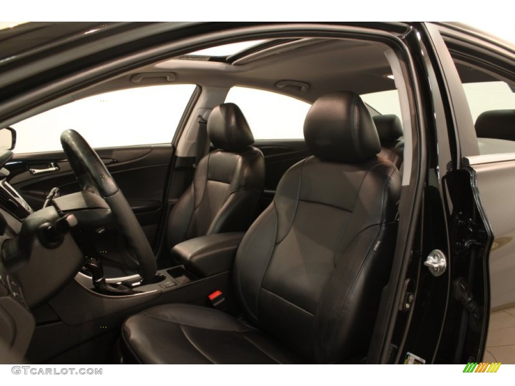 2011 Sonata Limited - Midnight Black / Black photo #5