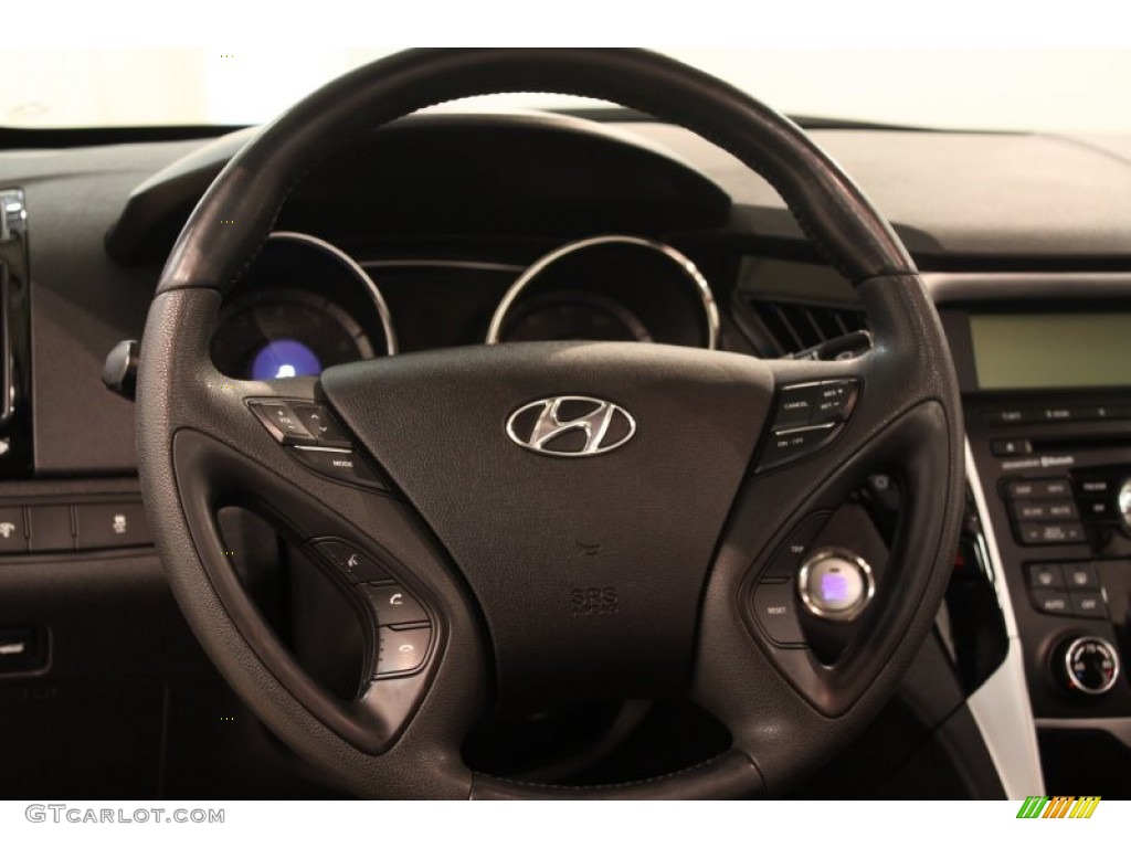 2011 Sonata Limited - Midnight Black / Black photo #6