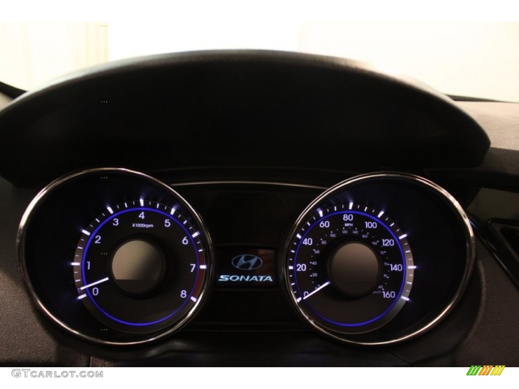 2011 Sonata Limited - Midnight Black / Black photo #7