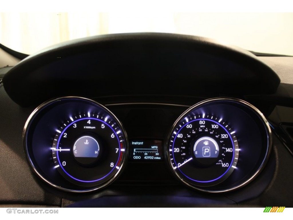 2011 Sonata Limited - Midnight Black / Black photo #8