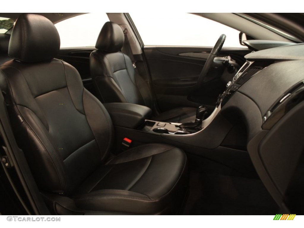 2011 Sonata Limited - Midnight Black / Black photo #12