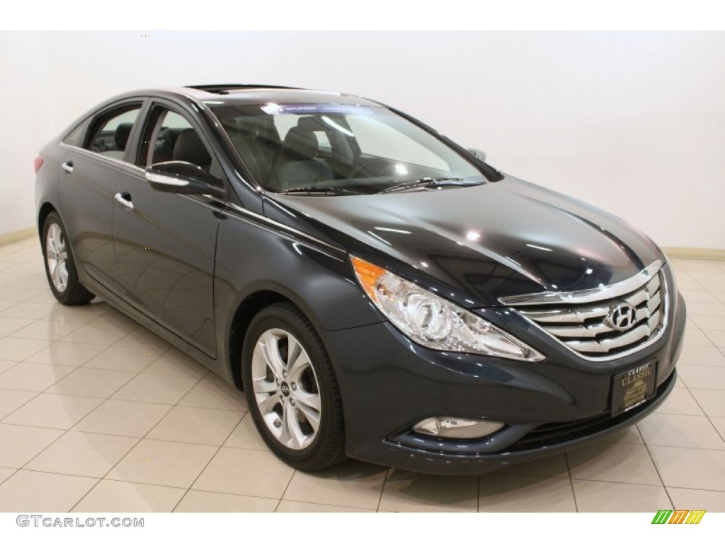 2011 Sonata Limited - Pacific Blue Pearl / Gray photo #1