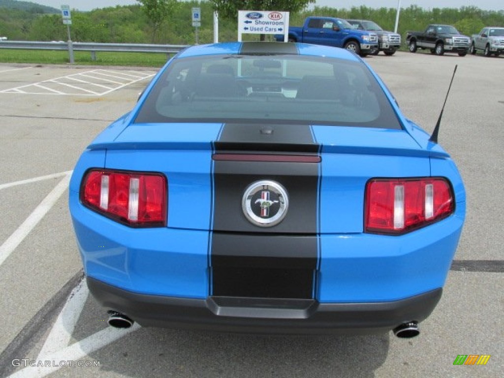 2011 Mustang V6 Premium Coupe - Grabber Blue / Charcoal Black photo #9