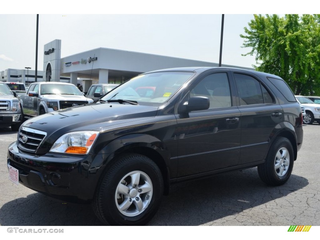 Ebony Black 2008 Kia Sorento LX Exterior Photo #80910258