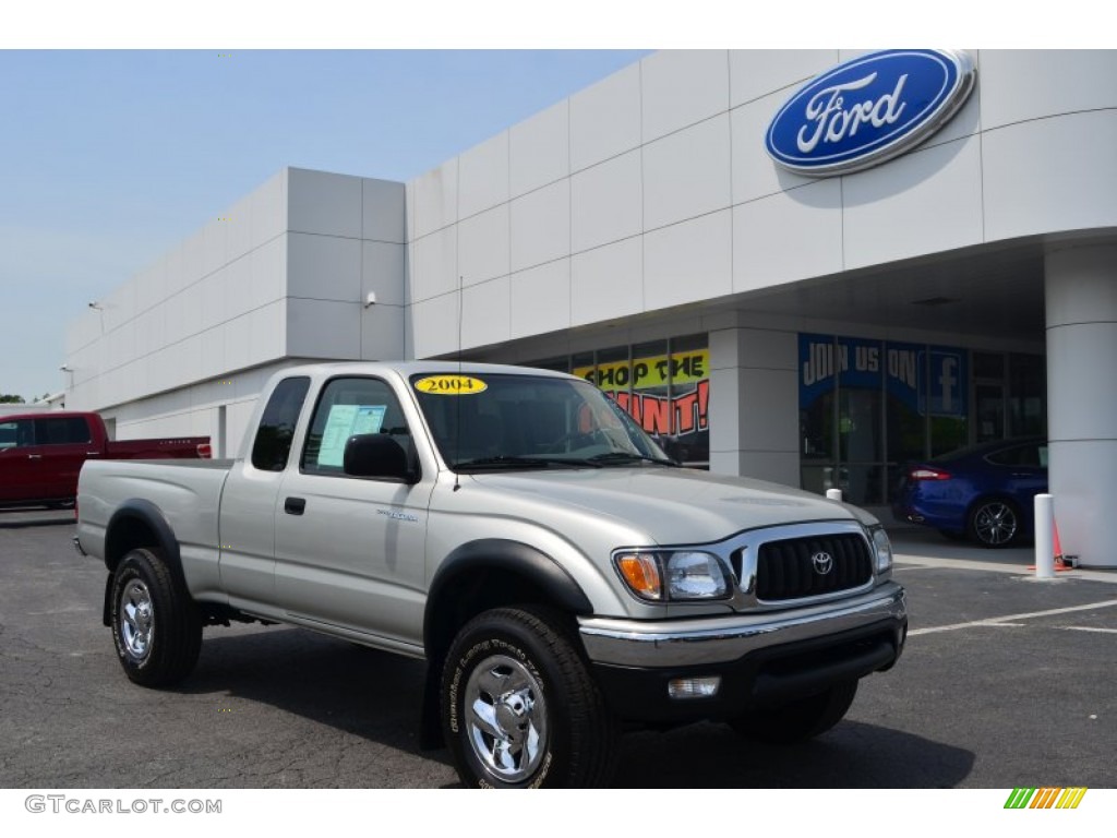 2004 Tacoma V6 PreRunner Xtracab - Lunar Mist Metallic / Oak photo #1
