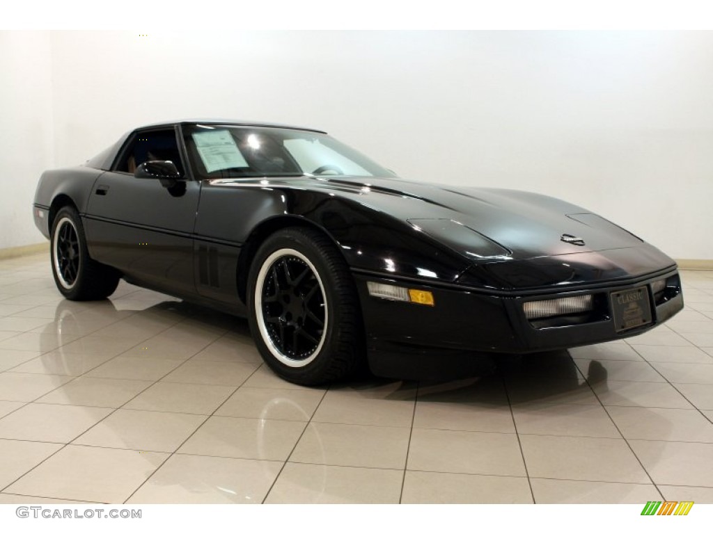 1986 Corvette Coupe - Black / Saddle photo #2