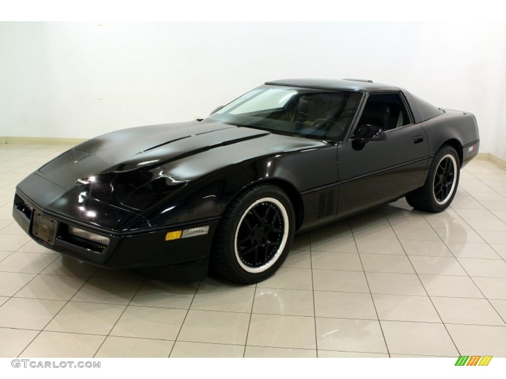 1986 Corvette Coupe - Black / Saddle photo #4